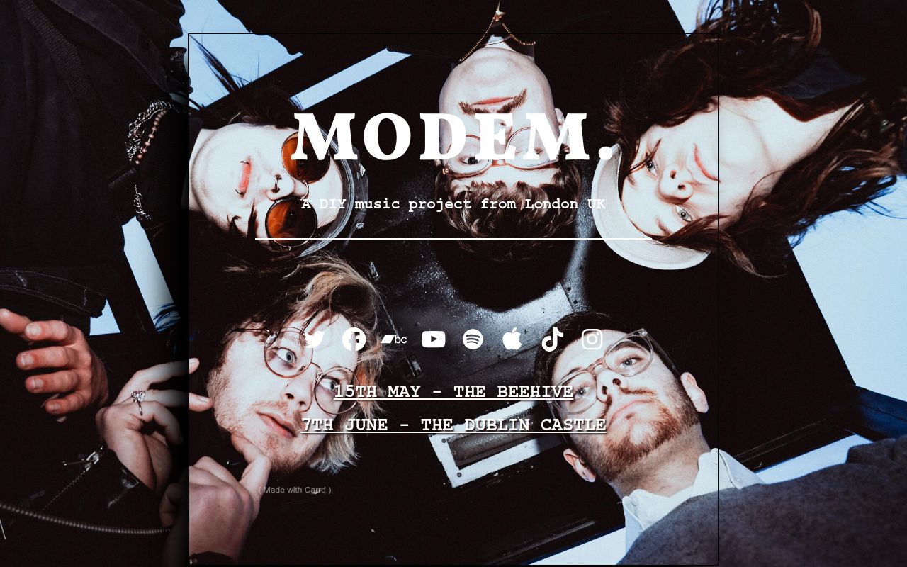 Carrd profile picture for @modem